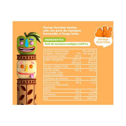 Confezione da 2 snack alla mela ECO 25 g Triboo