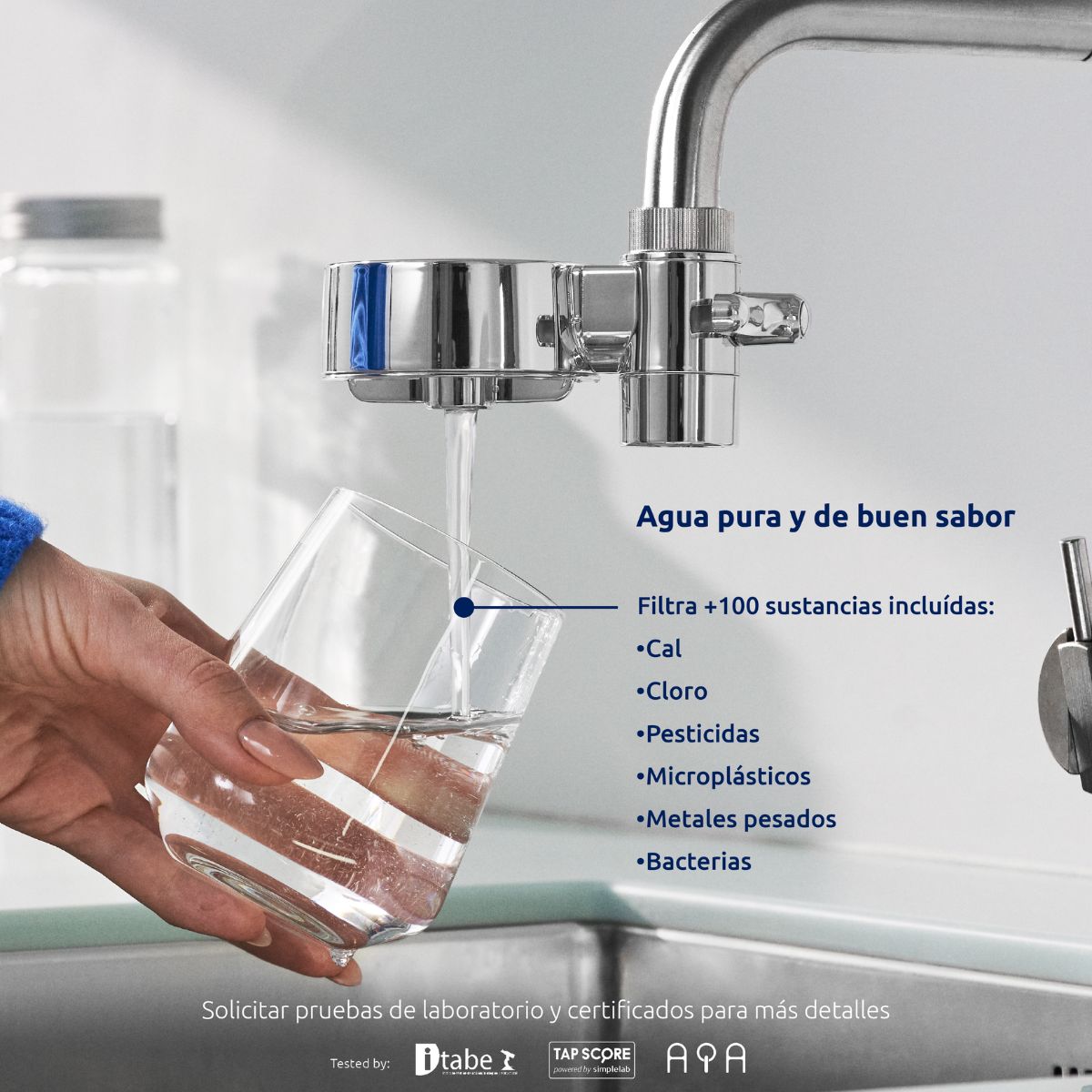 EcoPro Chrome Compact Tappwater tap water filter
