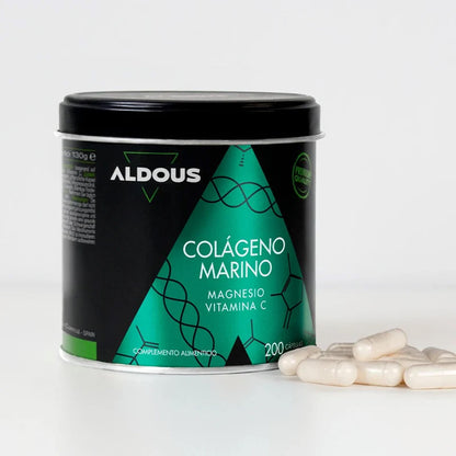 Collagene idrolizzato puro con magnesio e vitamina C Aldous 200 capsule