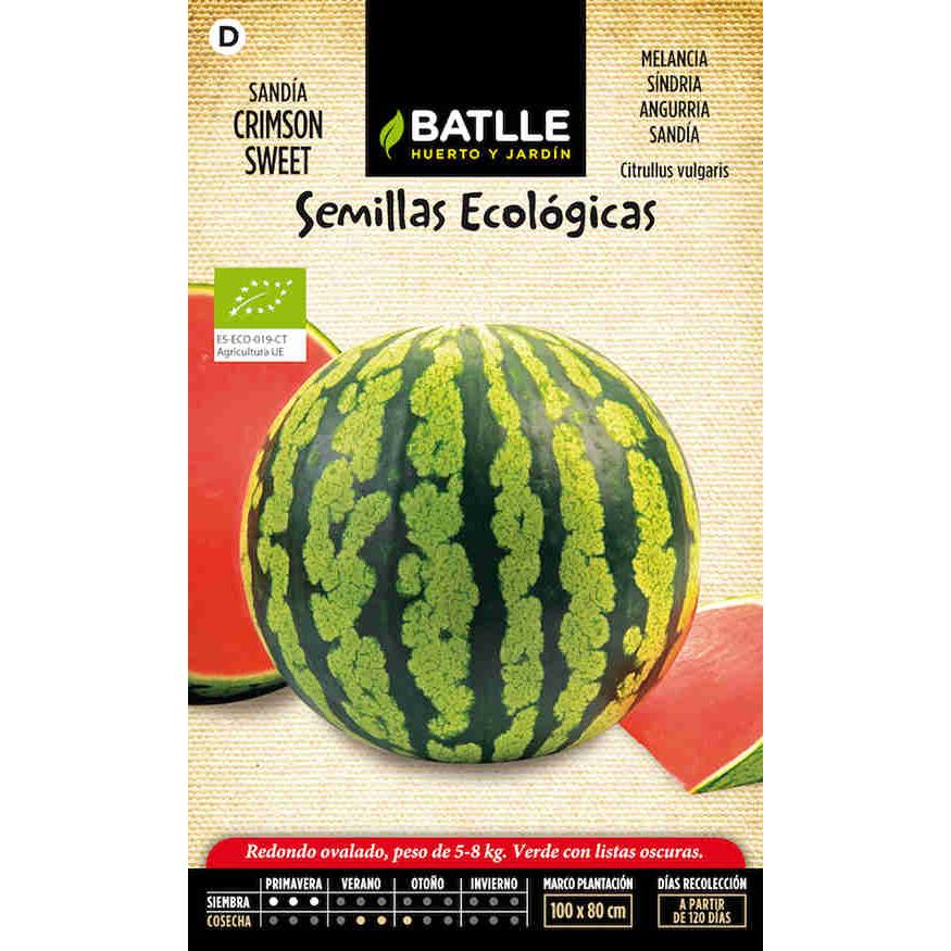 Biologische zaden van Crimson Sweet-watermeloen Batlle