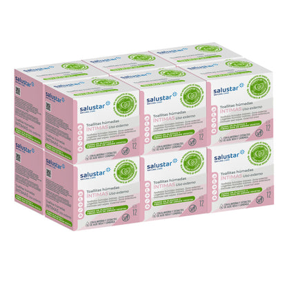 Fuktiga våtservetter för intimhygien, Salustar, Monod 12 st