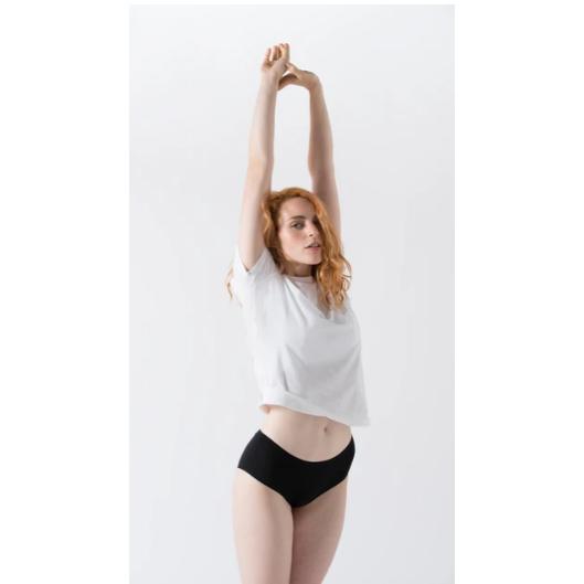 Zwarte culotte van biologisch katoen Minimalism M