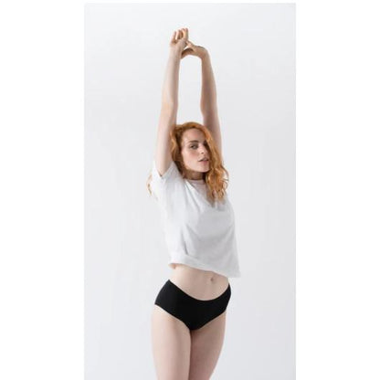 Zwarte culotte van biologisch katoen Minimalism M