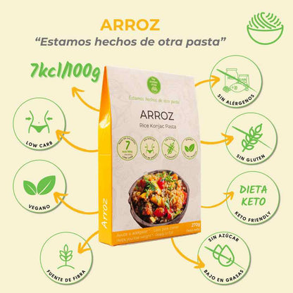 Arroz de konjac The Konjac Shop 270g