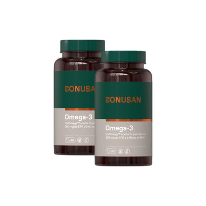 2-pack Omega-3, Bonusan, 90 kapslar