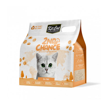 Kit Cat Arena Eco 2nd Chance - Fibre de pois (Original) 2,5 kg Cosses de pois et manioc