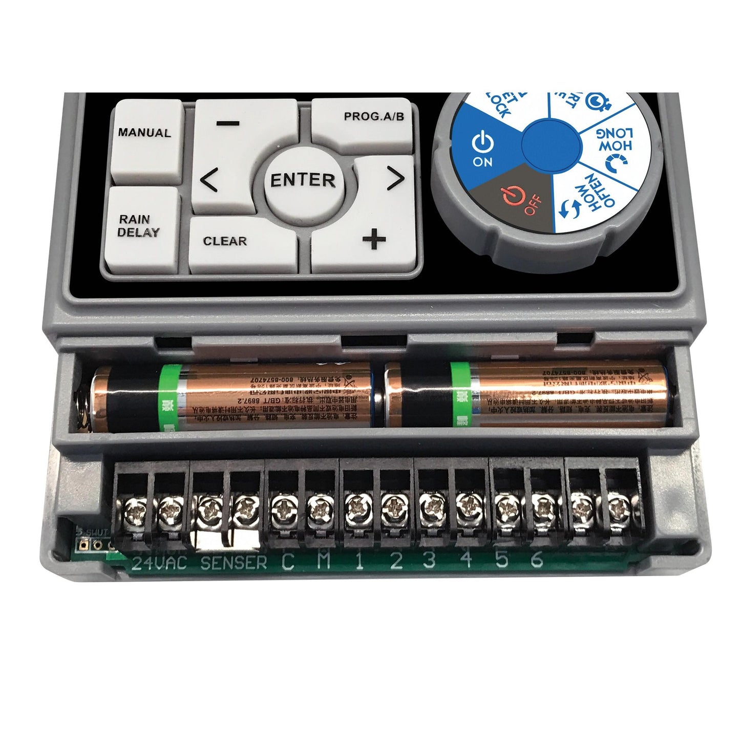 Bevattningsprogrammerare för 6 zoner Aqua Control