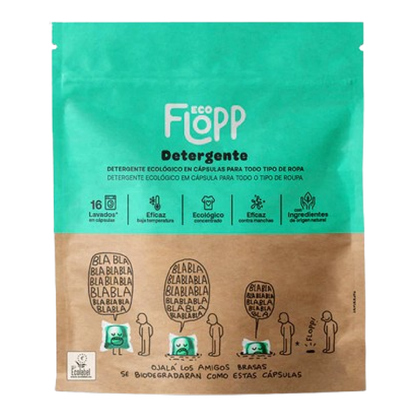 Biologisch wasmiddel Eco Pack Flopp 16 capsules