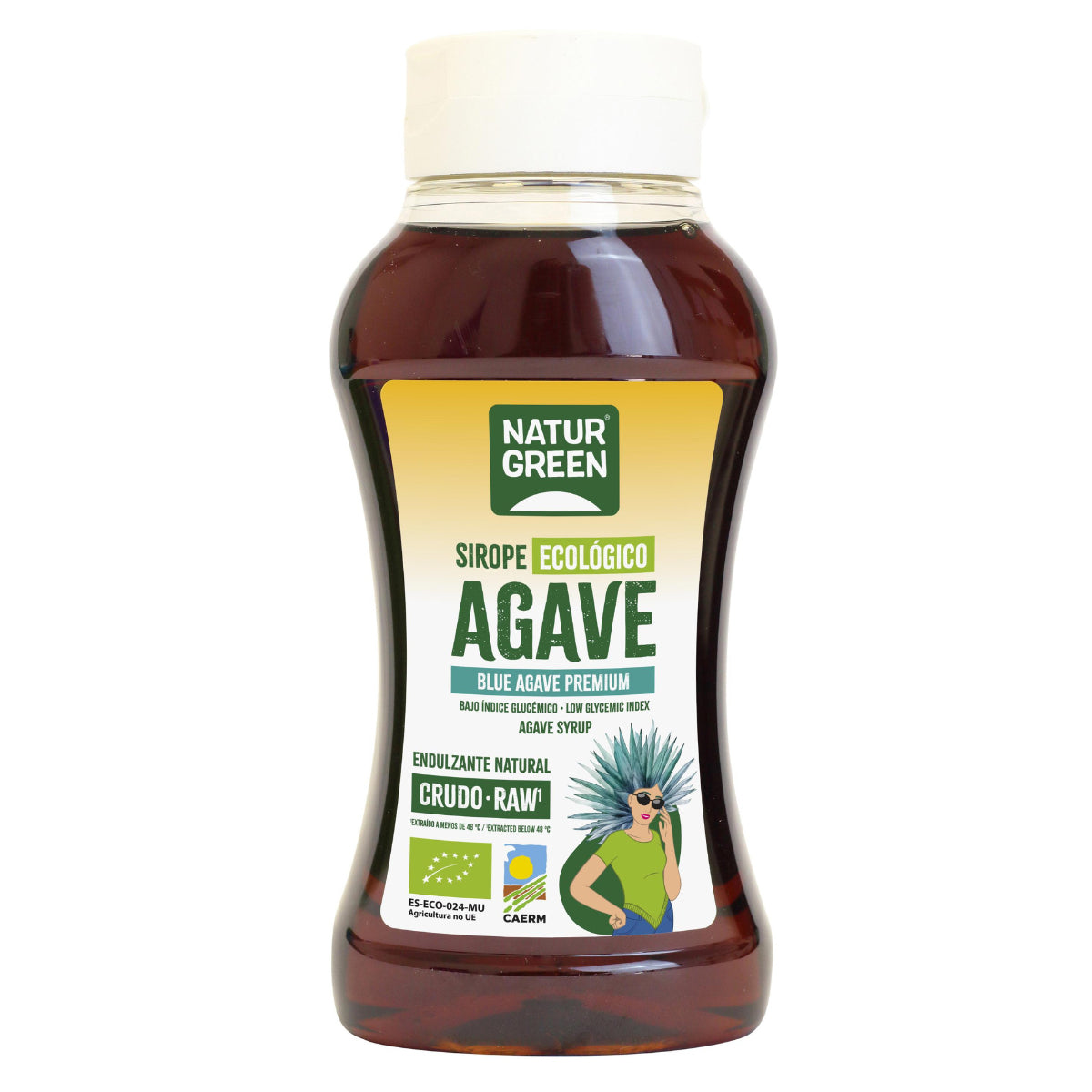 Ruwe agavesiroop Naturgreen, 500 ml
