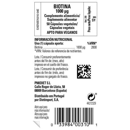 Solgar Biotin 1000 μg 50 Vegetable Capsules