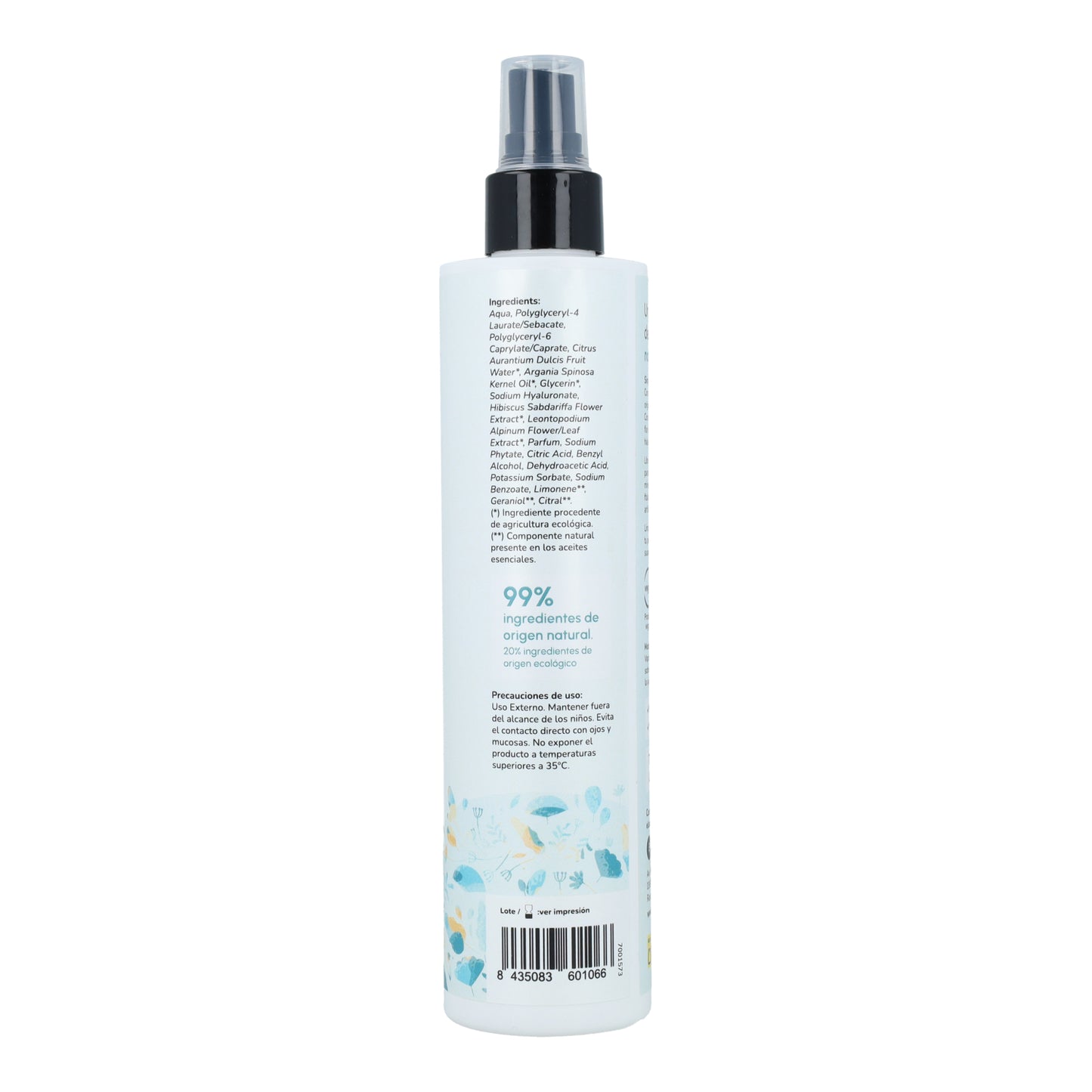 Hyaluronzuur reinigend micellair water Planeta Huerto 250 ml