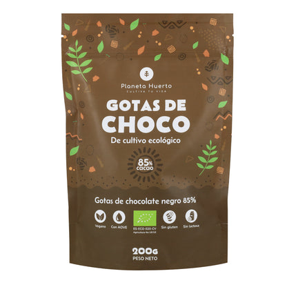 Dropsy czekoladowe 85% kakao ECO Planeta Huerto 200 g