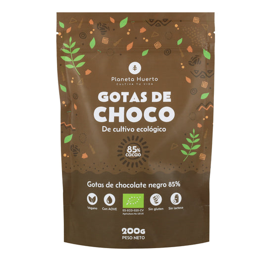 Dropsy czekoladowe 85% kakao ECO Planeta Huerto 200 g