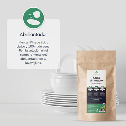 Förpackning 3xCitronsyra Planeta Huerto 1 Kg