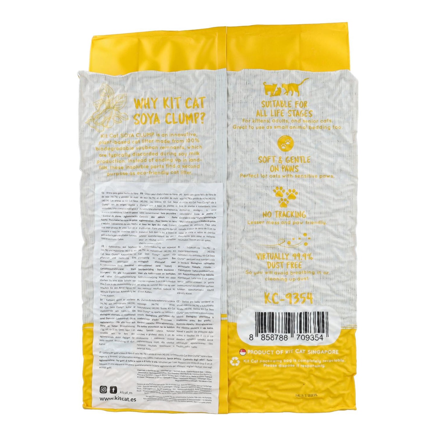 Kit Cat Arena Eco SoyaClump – Original 7 l Katzenstreu