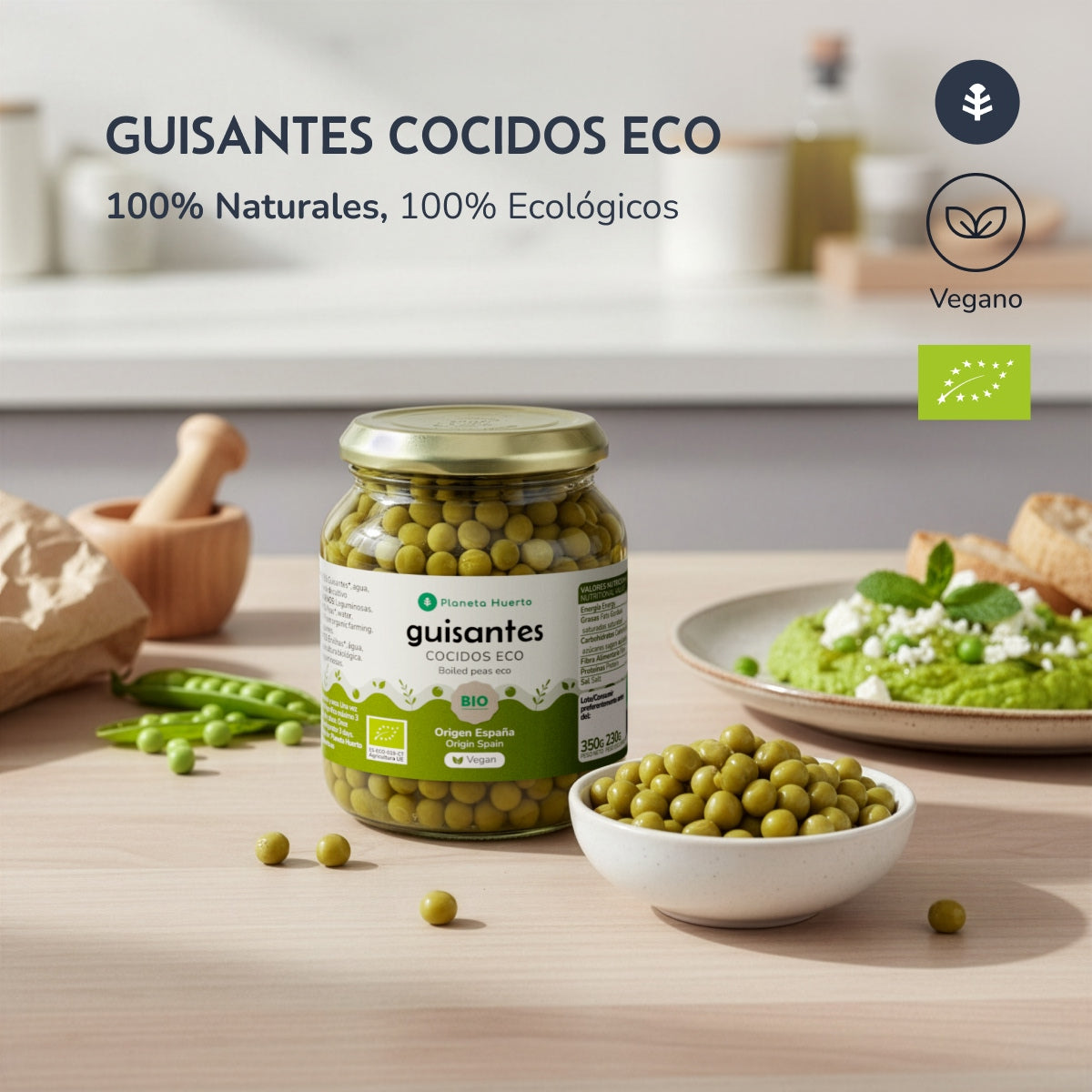 Guisantes ECO Planeta Huerto 320 g