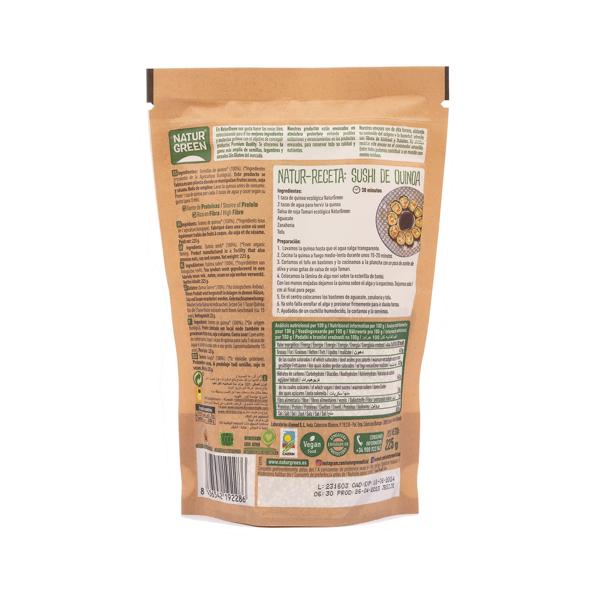 NaturGreen Quinoa 225g