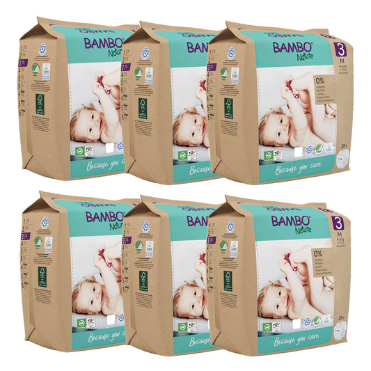 Windelpackung T3 (4-8 kg) Bambo Nature 168 Stück