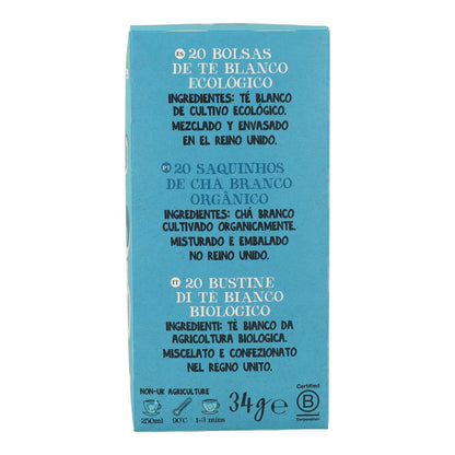 Cupper Bio Classic Weißer Tee, 20 Teebeutel 