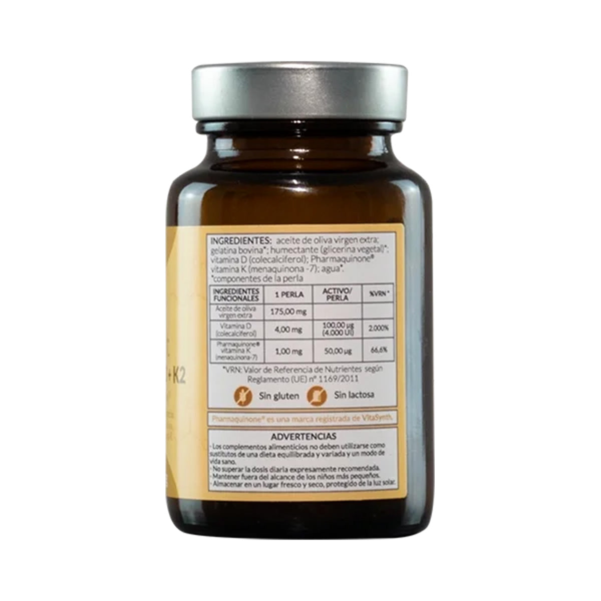 Vitamine D3+K2, Kiroot, 120 capsules