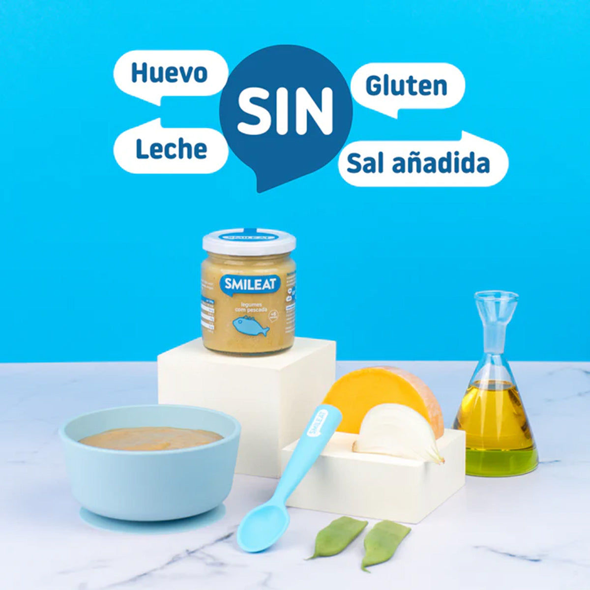 Pack 12 petits pots BIO légumes et merlu +6 mois Smileat 230 g