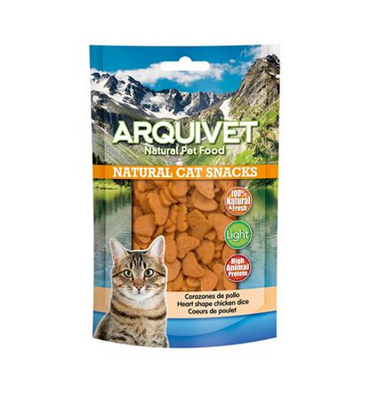 Hühnerherzen Arquivet 50 g Natürlicher Snack für Katzen