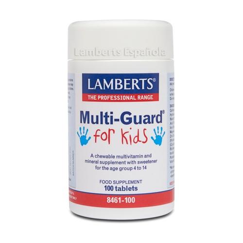 Multi-Guard für Kinder. Vitamine und Mineralstoffe Lamberts, 100 Kautabletten