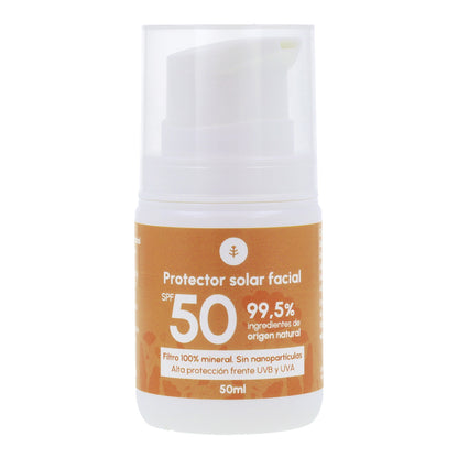 100% minerale zonnebrandcrème voor het gezicht SPF50 Planeta Huerto 50 ml