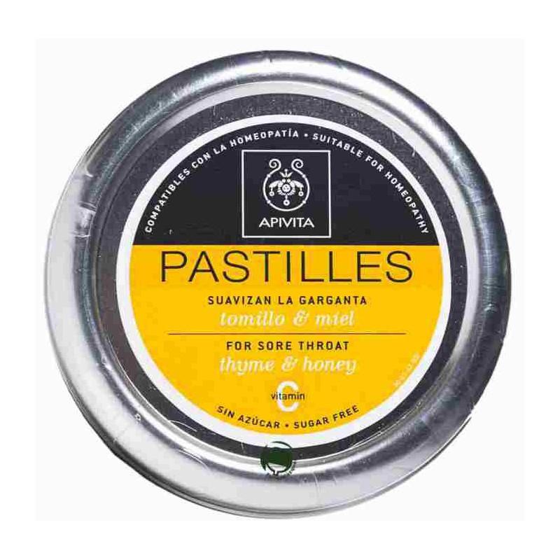 Tabletki na ból gardła Miód i tymianek Apivita 45 g