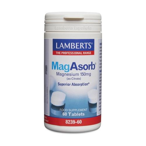 MagAsorb Bioavailable Magnesium - Lamberts, 60 tablets