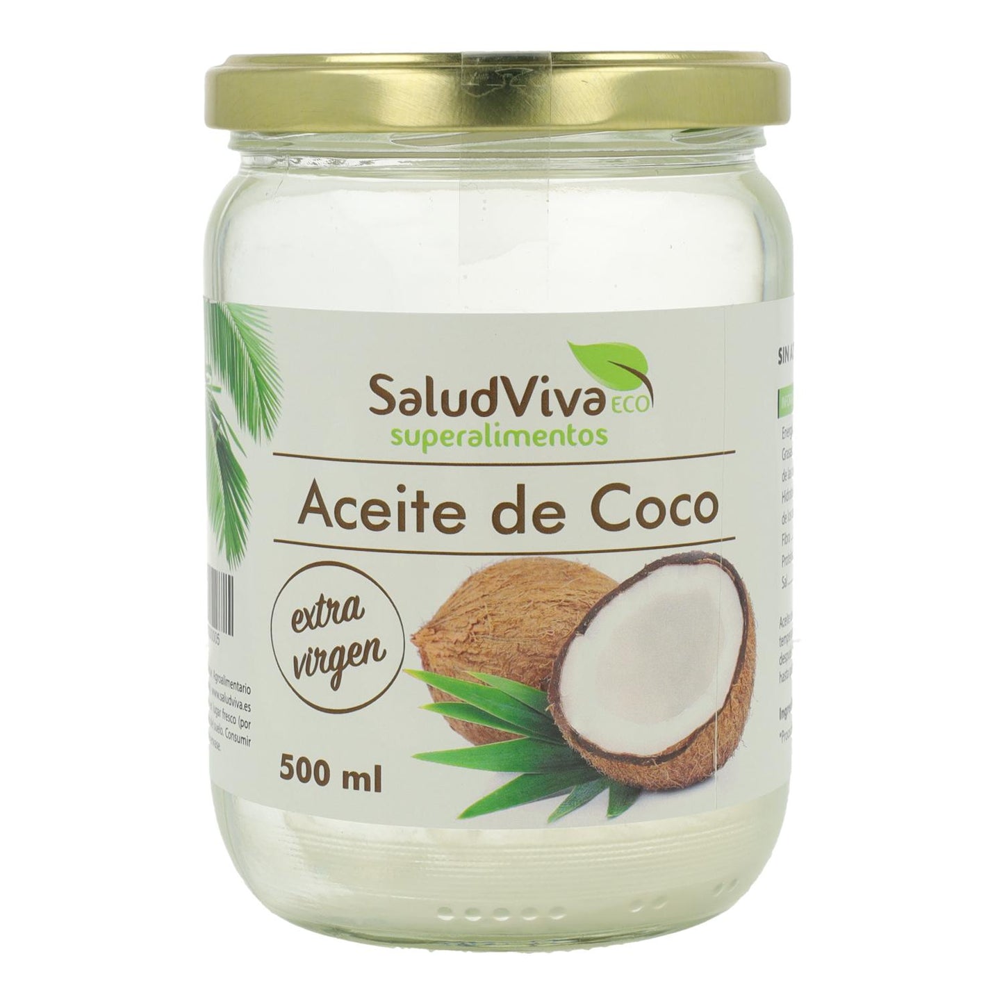 Olej kokosowy ECO Salud Viva 500 g