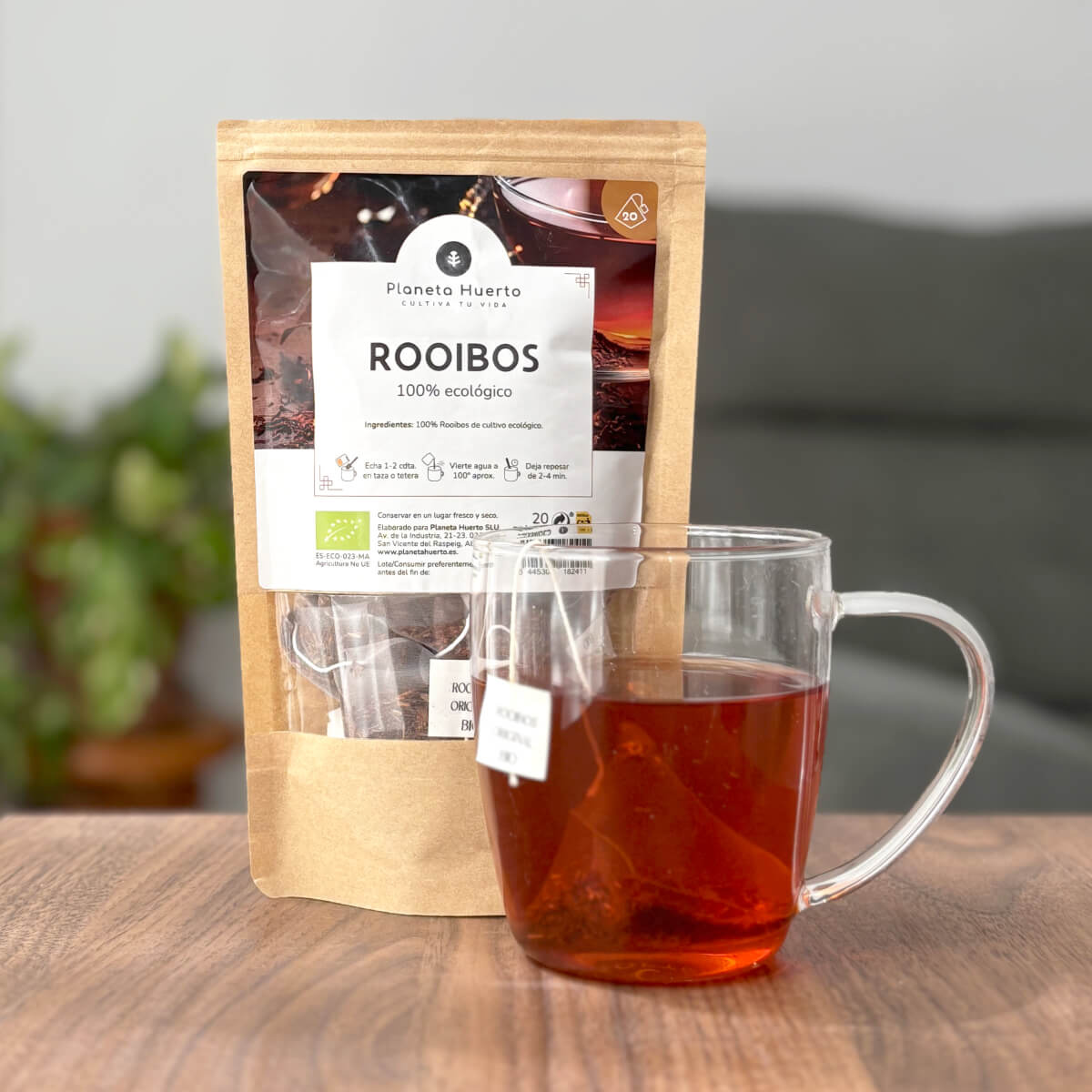 Rooibos Original ECO Planeta Huerto 20 pirámides