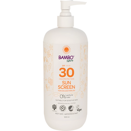 Solskyddskräm för barn SPF30 Bambo Nature 500 ml