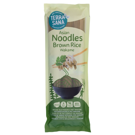 Terrasana Brown Rice Noodles with Wakame 250 g