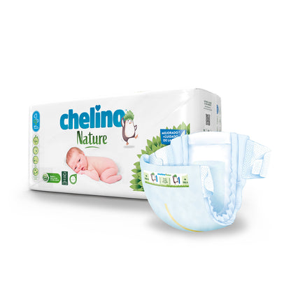 Pakket 6x luiers T1 1-3 kg Chelino Nature 28 stuks