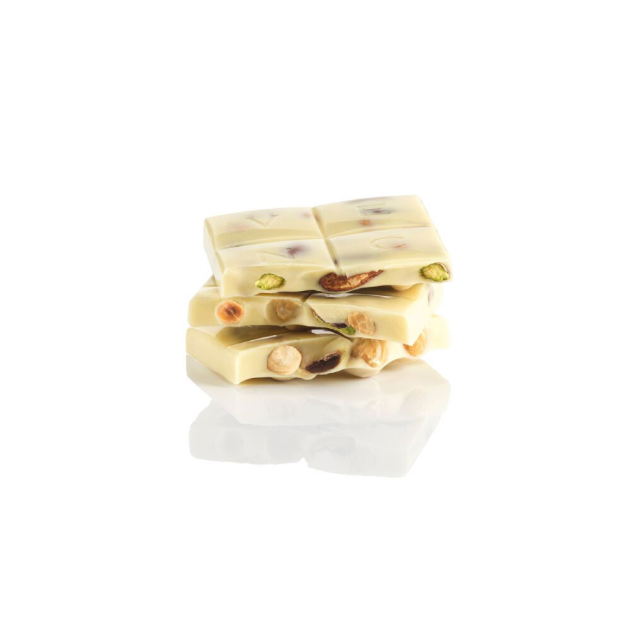 Tavoletta di cioccolato bianco con nocciole intere IGP Piemonte, pistacchi e mandorle Venchi 95 g