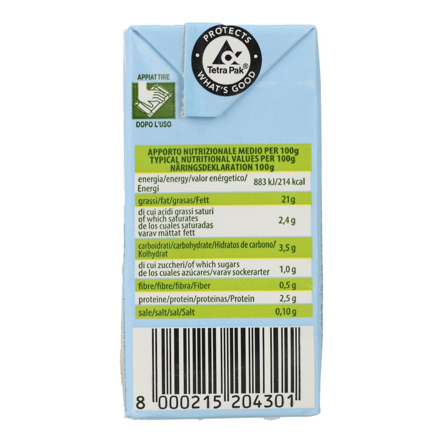 Crema di soia liquida Condi, 200 ml