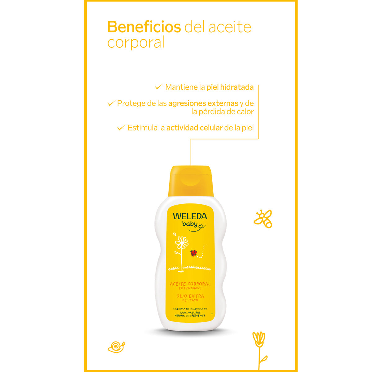 Weleda Calendula Baby Body Oil, 200 ml
