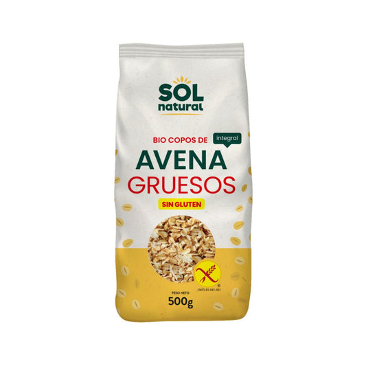 Flocons d'avoine sans gluten bio Sol Natural 500 g