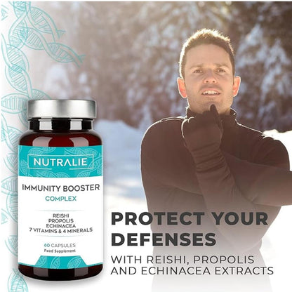 Nutralie Immunförsvar med Reishi + Propolis + Echinacea 60 kapslar