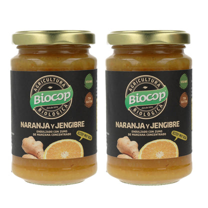 Lot de 2 compotes d'orange et de gingembre BIO Biocop, 265 g