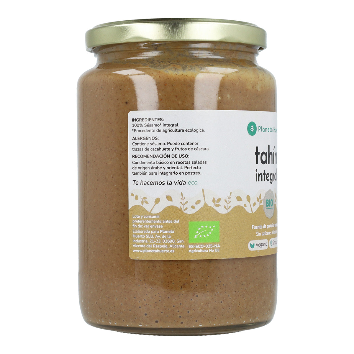 Pack 6x Tahin Integral ECO Planeta Huerto 700 g