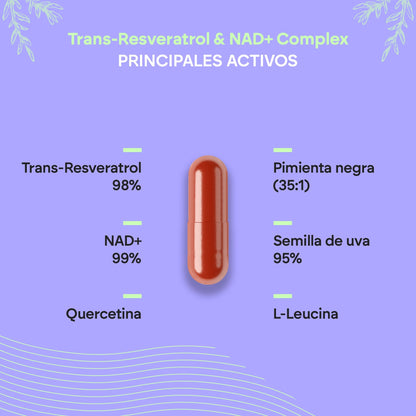 Nutralie Trans Resveratrol en NAD+ Complex 686 mg 60 capsules