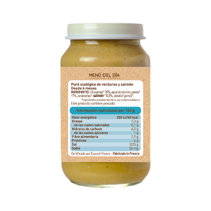 Petit pot Légumes et saumon (à partir de 6 mois) babybio 200 g