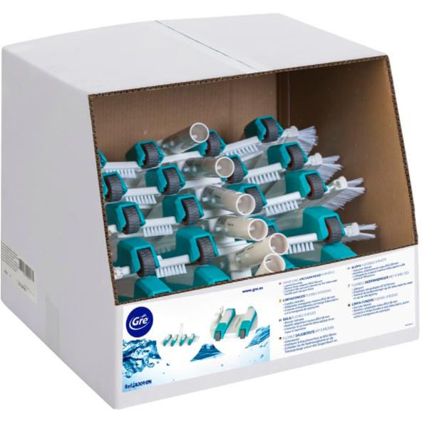 Limpiafondos manual rotativo 8 ruedas Gre