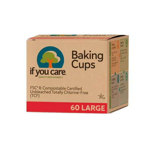 Papieren muffinvormpjes, middelgroot If you care 60 stuks
