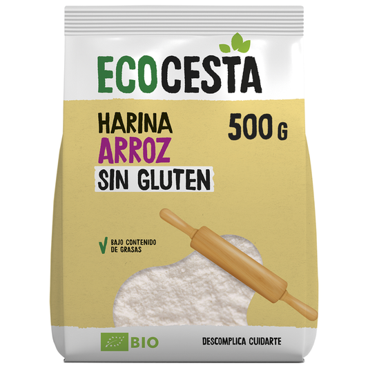 Harina de Arroz Bio Sin Gluten Ecocesta  500 g