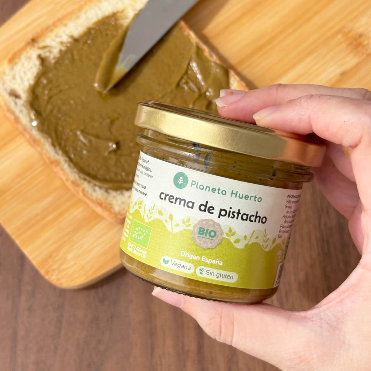 3-pack 100 % ekologisk pistagekräm Planeta Huerto 100 g