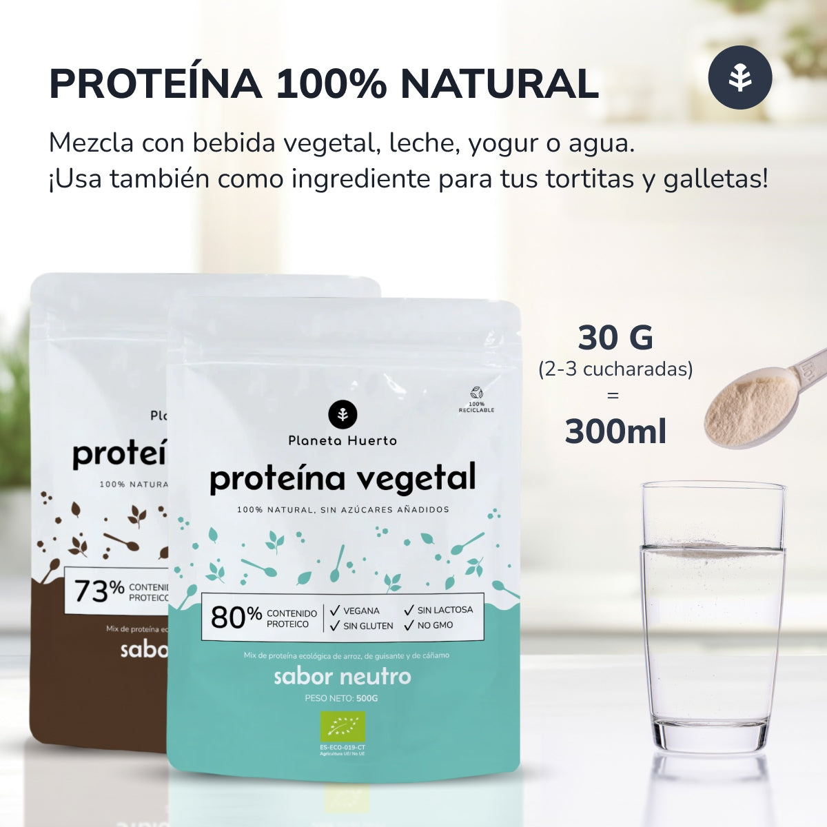 Proteine vegetali ECO 76% Banana Planeta Huerto 500 g
