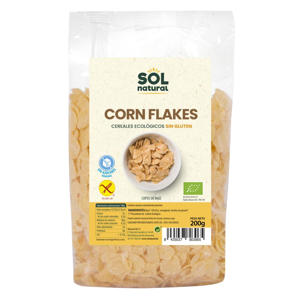 Corn flakes bio sans gluten 200 g Sol Natural